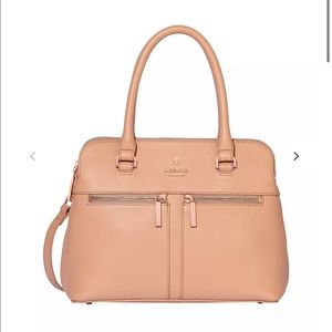 MODALU Pippa Mini Leather Grab Bag in Dusty Pink